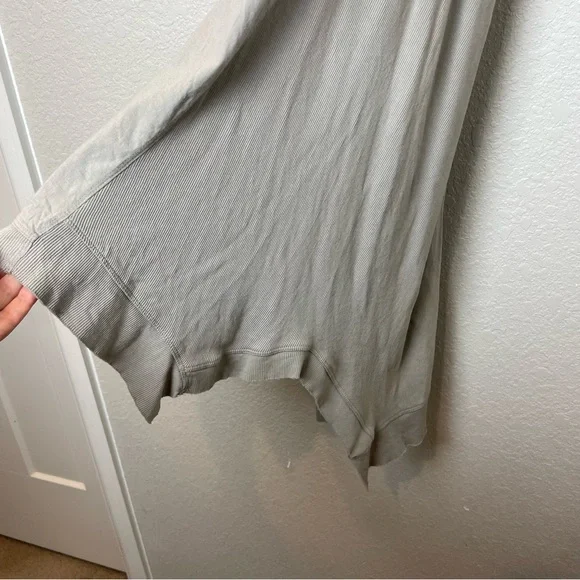 WORKSHOP REPUBLIC CLOTHING Gray Sleeveless Handkerchief Hem Dress Size L - Picture 4 of 8